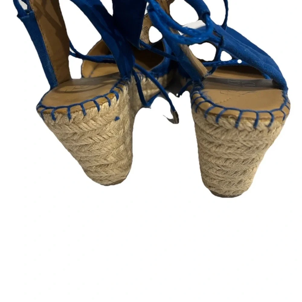 Franco Sarto Vibrant Blue Espadrilles - Picture 4 of 6